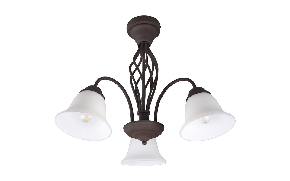 HLW LED LED Ceiling Spotlight - Trion Rustina - E14 Fitting - 3 Lights - Round - Rust-colored - Aluminum HLW LED LED Ceiling Spotlight - Trion Rustina - E14 Fitting - 3 Lights - Round - Rust-colored - Aluminum