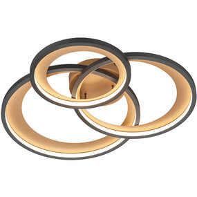 Trion Granity XL LED plafondlamp 36W dimbaar mat zwart Trion Granity XL LED plafondlamp 36W dimbaar mat zwart