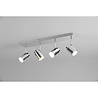 HLW LED LED Ceiling Spotlight - Trion Artion - GU10 Fitting - Splashproof IP44 - Rectangular - Matte Chrome - Aluminum