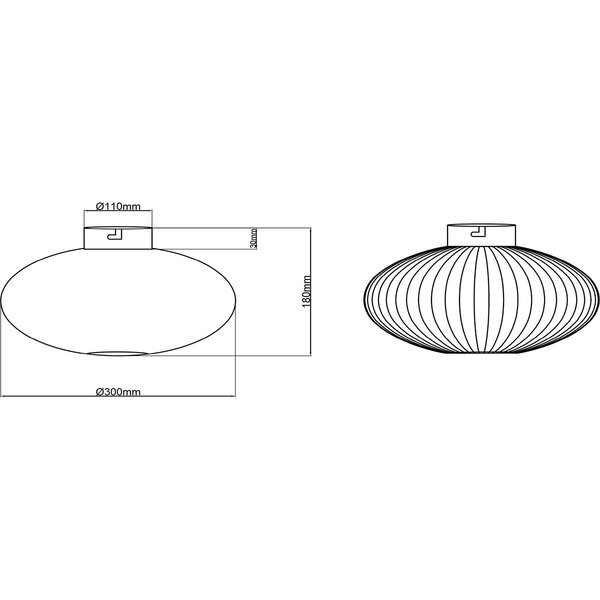 HLW LED LED Plafondlamp - Plafondverlichting - Trion Johy - E27 Fitting - Rond - Industrieel - Mat Zwart - Aluminium - 30cm HLW LED LED Plafondlamp - Plafondverlichting - Trion Johy - E27 Fitting - Rond - Industrieel - Mat Zwart - Aluminium - 30cm