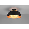 HLW LED LED Ceiling Lamp - Ceiling Lighting - Trion Palmo - E27 Fitting - Round - Matte Black - Aluminum