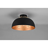 HLW LED LED Ceiling Lamp - Ceiling Lighting - Trion Palmo - E27 Fitting - Round - Matte Black - Aluminum