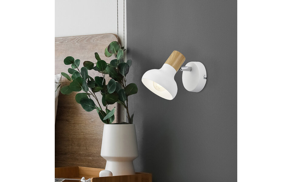 HLW LED LED Wall Spotlight - Trion Livori - E14 Fitting - 1-light - Round - Matte White - Metal HLW LED LED Wall Spotlight - Trion Livori - E14 Fitting - 1-light - Round - Matte White - Metal