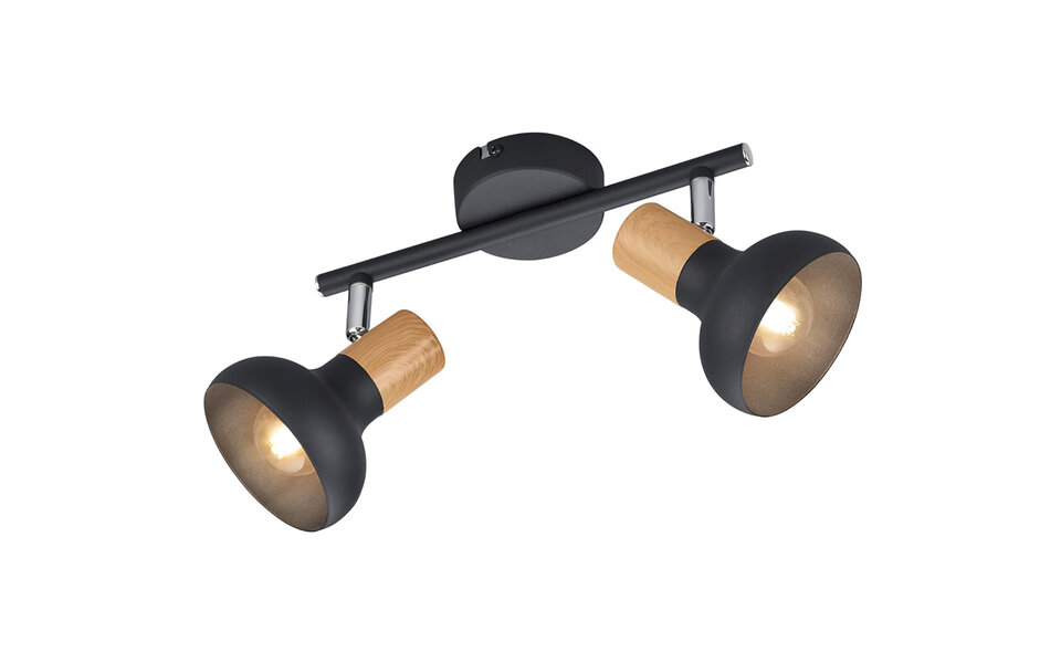 HLW LED LED Plafondspot - Trion Livori - E14 Fitting - 2-lichts - Rechthoek - Mat Zwart - Metaal HLW LED LED Plafondspot - Trion Livori - E14 Fitting - 2-lichts - Rechthoek - Mat Zwart - Metaal