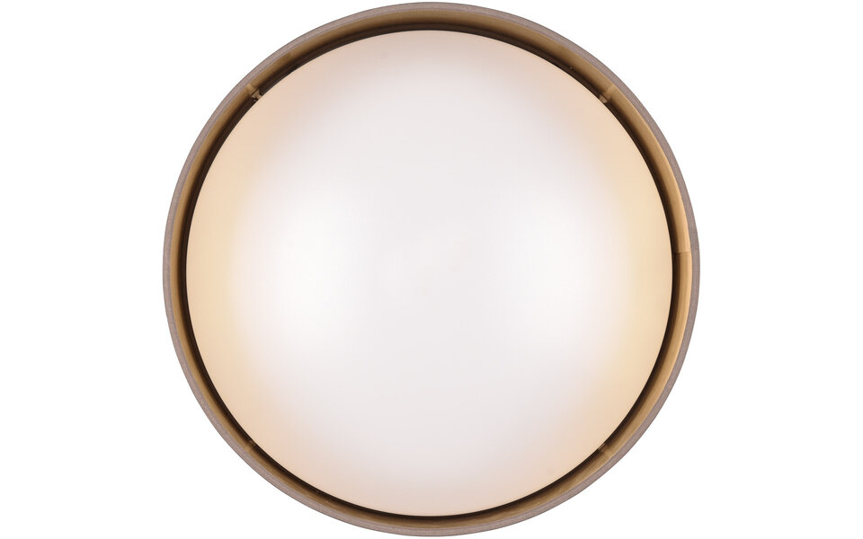 HLW LED LED Ceiling Lamp - Trion Lukaku - Warm White - 3000K - 12W - Round - Taupe - Textile HLW LED LED Ceiling Lamp - Trion Lukaku - Warm White - 3000K - 12W - Round - Taupe - Textile