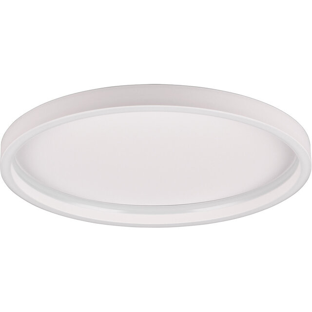 HLW LED LED Ceiling Lamp - Trion Rad - Surface Mounted Round 20W - Warm White 3000K - Matte White - Metal