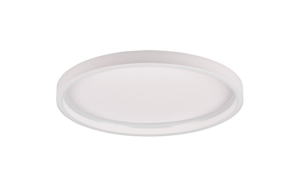 HLW LED LED Ceiling Lamp - Trion Rad - Surface Mounted Round 20W - Warm White 3000K - Matte White - Metal