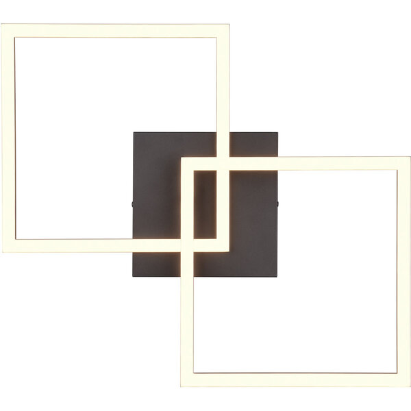 HLW LED LED Plafondlamp - Plafondverlichting - Trion Square - 20W - Warm Wit 3000K - Vierkant - Mat Zwart - Metaal HLW LED LED Plafondlamp - Plafondverlichting - Trion Square - 20W - Warm Wit 3000K - Vierkant - Mat Zwart - Metaal