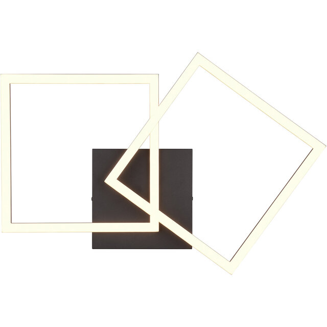 HLW LED LED Ceiling Light - Ceiling Lighting - Trion Square - 20W - Warm White 3000K - Square - Matte Black - Metal HLW LED LED Ceiling Light - Ceiling Lighting - Trion Square - 20W - Warm White 3000K - Square - Matte Black - Metal