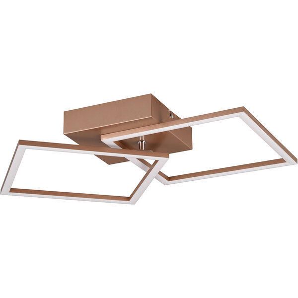 HLW LED LED Plafondlamp - Plafondverlichting - Trion Square - 20W - Warm Wit 3000K - Vierkant - Coffee - Metaal HLW LED LED Plafondlamp - Plafondverlichting - Trion Square - 20W - Warm Wit 3000K - Vierkant - Coffee - Metaal