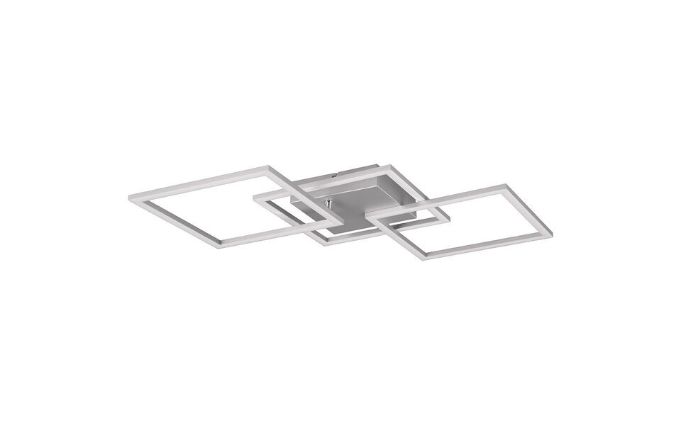 HLW LED LED Ceiling Light - Trion Square - 31W - Warm White 3000K - Square - Titanium - Metal HLW LED LED Ceiling Light - Trion Square - 31W - Warm White 3000K - Square - Titanium - Metal