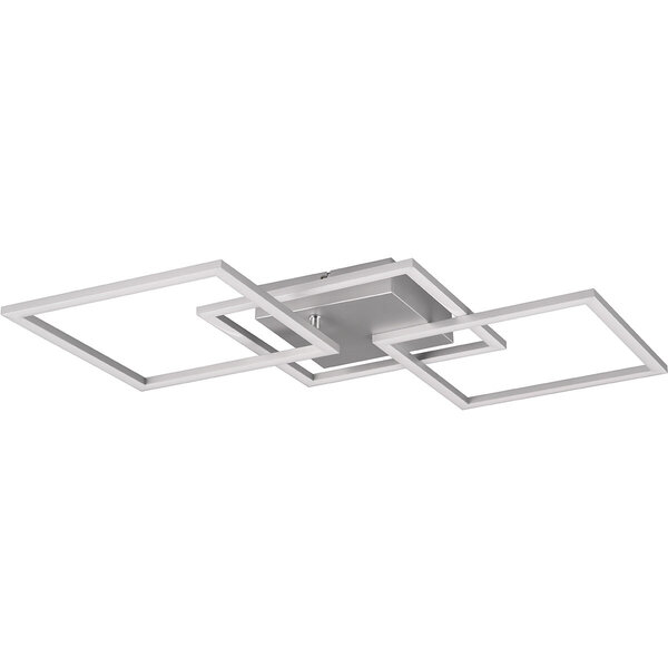 HLW LED LED Plafondlamp - Trion Square - 31W - Warm Wit 3000K - Vierkant - Titaan- Metaal HLW LED LED Plafondlamp - Trion Square - 31W - Warm Wit 3000K - Vierkant - Titaan- Metaal