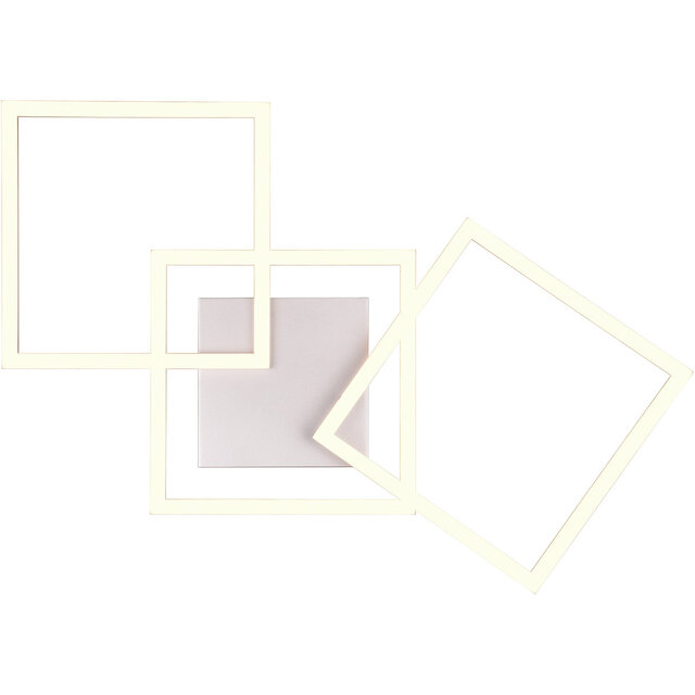 HLW LED LED Ceiling Light - Trion Square - 31W - Warm White 3000K - Square - Titanium - Metal HLW LED LED Ceiling Light - Trion Square - 31W - Warm White 3000K - Square - Titanium - Metal