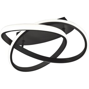 Trion Source LED plafondlamp mat zwart 18W dimbaar Ø45cm Trion Source LED plafondlamp mat zwart 18W dimbaar Ø45cm