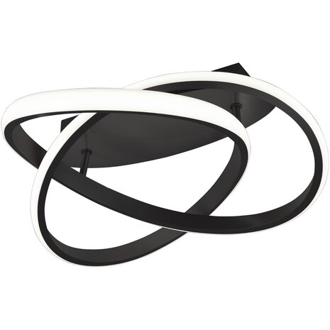 LED Plafondlamp - Plafondverlichting - Trion Source - 18W - Warm Wit 3000K - Dimbaar - Rond - Mat Zwart - Metaal LED Plafondlamp - Plafondverlichting - Trion Source - 18W - Warm Wit 3000K - Dimbaar - Rond - Mat Zwart - Metaal