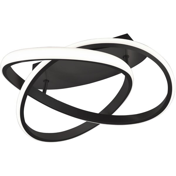 HLW LED LED Plafondlamp - Plafondverlichting - Trion Source - 18W - Warm Wit 3000K - Dimbaar - Rond - Mat Zwart - Metaal HLW LED LED Plafondlamp - Plafondverlichting - Trion Source - 18W - Warm Wit 3000K - Dimbaar - Rond - Mat Zwart - Metaal