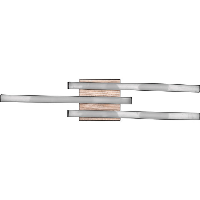 HLW LED LED Plafondlamp - Plafondverlichting - Trion Dalga - 3-lichts - 5W - 3000K - Warm Wit - Gebogen Vorm - Bruin - MDF HLW LED LED Plafondlamp - Plafondverlichting - Trion Dalga - 3-lichts - 5W - 3000K - Warm Wit - Gebogen Vorm - Bruin - MDF