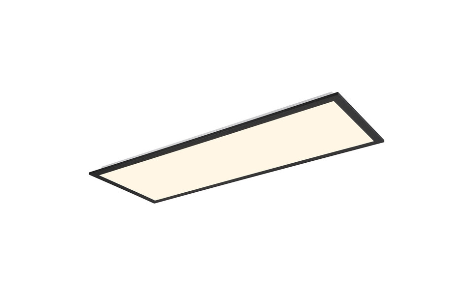 HLW LED LED Plafondlamp - Plafondverlichting - Trion Atex XL - 31W - RGBW - Dimbaar - Aanpasbare Kleur - Afstandsbediening - Nachtlamp - Mat Zwart - Metaal