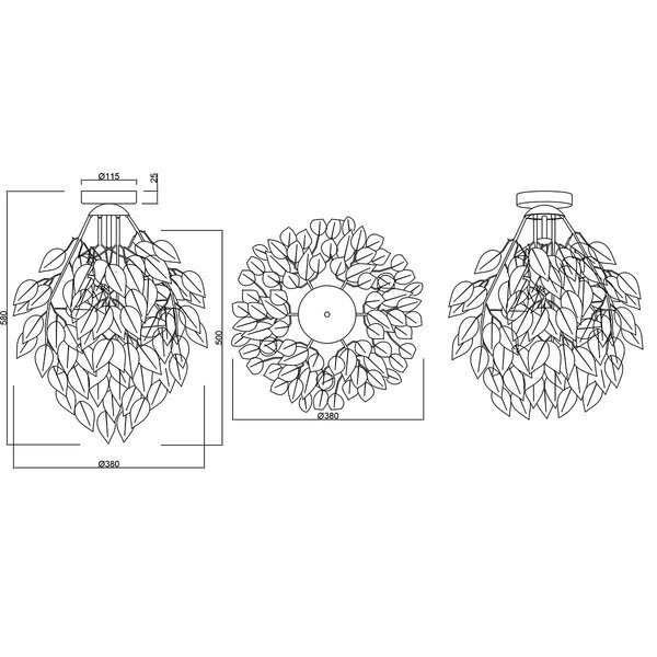 HLW LED LED Plafondlamp - Plafondverlichting - Trion Lovy - E27 Fitting - 1-lichts - Rond - Glans Chroom - Aluminium HLW LED LED Plafondlamp - Plafondverlichting - Trion Lovy - E27 Fitting - 1-lichts - Rond - Glans Chroom - Aluminium