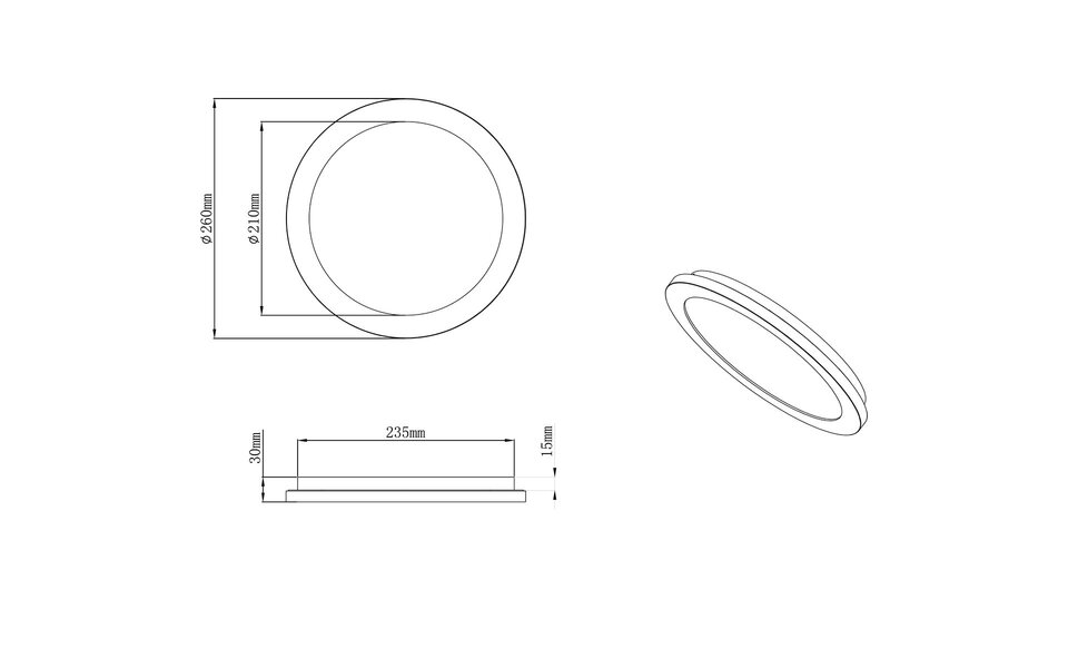 HLW LED LED Plafondlamp - Badkamerlamp - Trion Camy - Opbouw Rond 13W - Spatwaterdicht IP44 - Dimbaar - Warm Wit 3000K - Mat Wit HLW LED LED Plafondlamp - Badkamerlamp - Trion Camy - Opbouw Rond 13W - Spatwaterdicht IP44 - Dimbaar - Warm Wit 3000K - Mat Wit