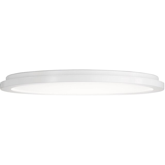 HLW LED LED Ceiling Light - Bathroom Light - Trion Camy - Surface Mounted Round 22W - Splashproof IP44 - Dimmable - Warm White 3000K - Matte White