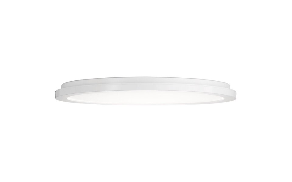 HLW LED LED Ceiling Light - Bathroom Light - Trion Camy - Surface Mounted Round 22W - Splashproof IP44 - Dimmable - Warm White 3000K - Matte White