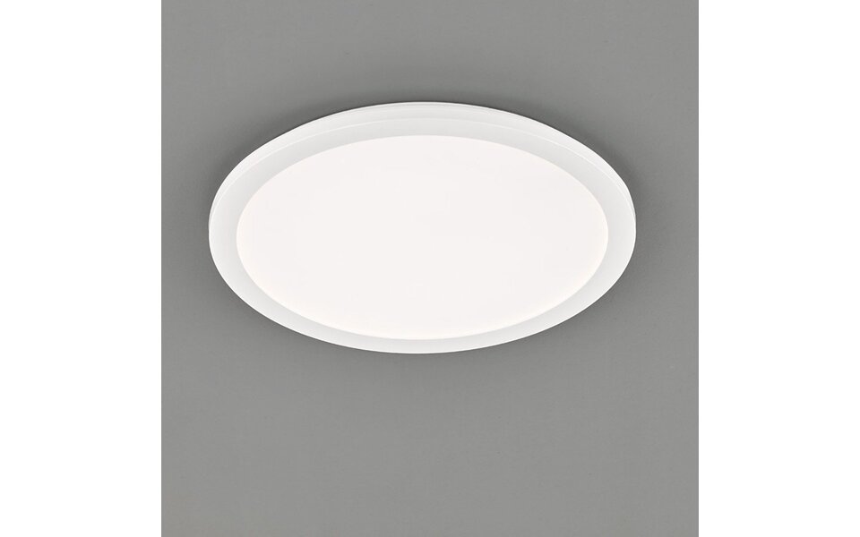 HLW LED LED Plafondlamp - Badkamerlamp - Trion Camy - Opbouw Rond 22W - Spatwaterdicht IP44 - Dimbaar - Warm Wit 3000K - Mat Wit