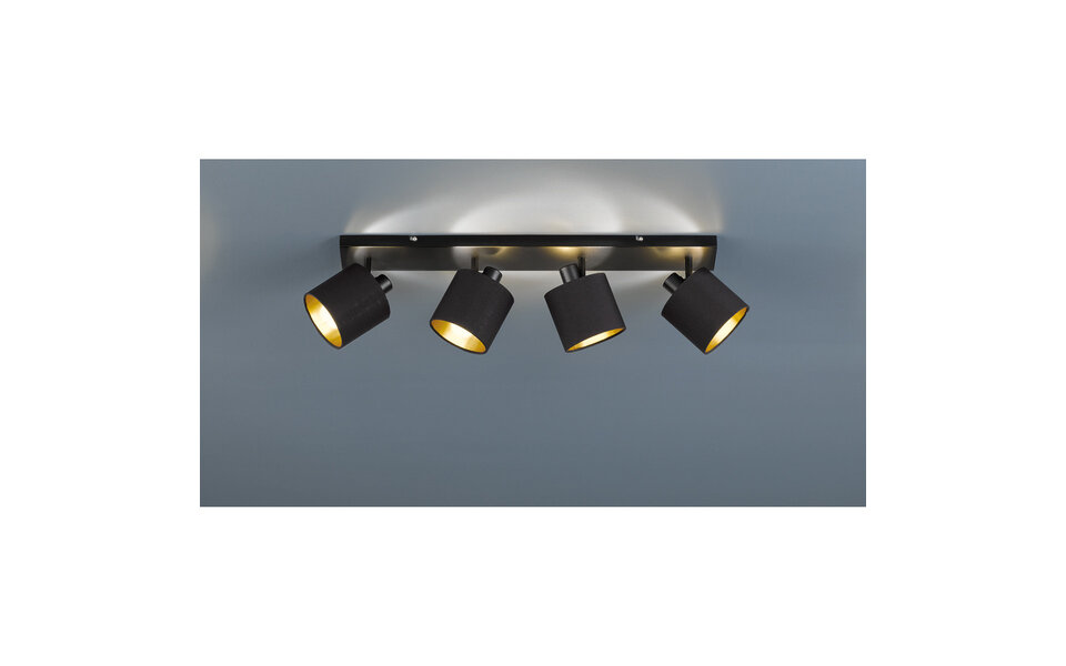 HLW LED LED Ceiling Spotlight - Ceiling Lighting - Trion Torry - E14 Fitting - 4-light - Rectangular - Matte Black - Aluminum HLW LED LED Ceiling Spotlight - Ceiling Lighting - Trion Torry - E14 Fitting - 4-light - Rectangular - Matte Black - Aluminum