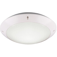 Trion Camiro LED plafondlamp rond Ø260 IP54 E27 mat wit