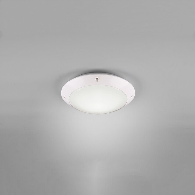 HLW LED LED Plafondlamp - Badkamerlamp - Trion Camiro - Opbouw Rond - Waterdicht IP54 - E27 Fitting - Mat Wit - Kunststof HLW LED LED Plafondlamp - Badkamerlamp - Trion Camiro - Opbouw Rond - Waterdicht IP54 - E27 Fitting - Mat Wit - Kunststof