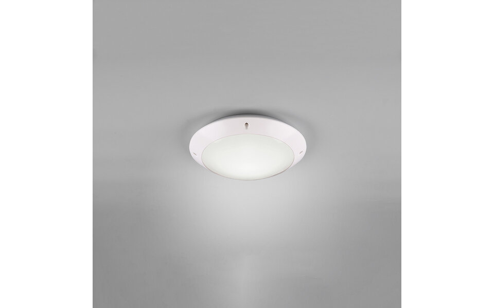 HLW LED LED Ceiling Lamp - Bathroom Lamp - Trion Camiro - Surface Mounted Round - Waterproof IP54 - E27 Fitting - Matte White - Plastic HLW LED LED Ceiling Lamp - Bathroom Lamp - Trion Camiro - Surface Mounted Round - Waterproof IP54 - E27 Fitting - Matte White - Plastic
