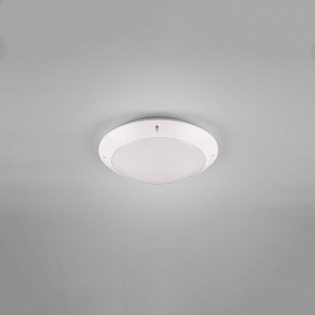 HLW LED LED Plafondlamp - Badkamerlamp - Trion Camiro - Opbouw Rond - Waterdicht IP54 - E27 Fitting - Mat Wit - Kunststof HLW LED LED Plafondlamp - Badkamerlamp - Trion Camiro - Opbouw Rond - Waterdicht IP54 - E27 Fitting - Mat Wit - Kunststof