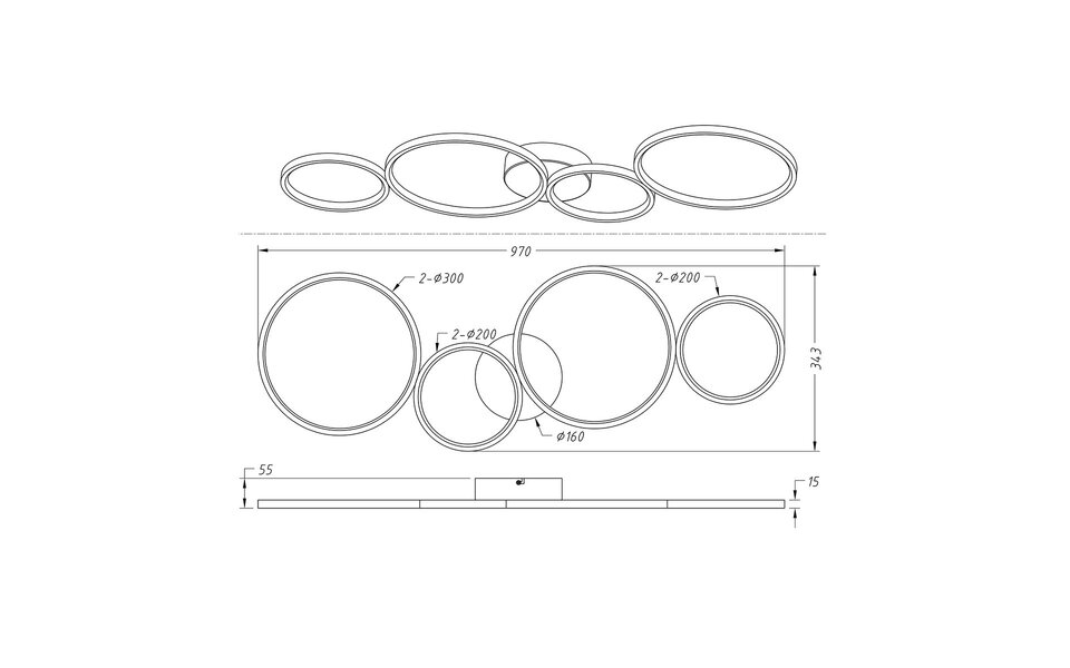 HLW LED LED Ceiling Light - Trion Rondy - 37W - Warm White 3000K - Dimmable - Round - Matte Black - Aluminum HLW LED LED Ceiling Light - Trion Rondy - 37W - Warm White 3000K - Dimmable - Round - Matte Black - Aluminum