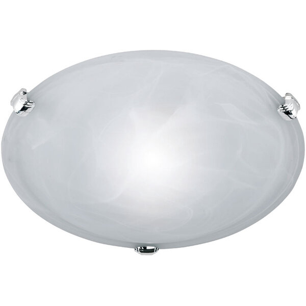 HLW LED LED Plafondlamp - Plafondverlichting - Trion Adirona - E27 Fitting - Rond - Mat Nikkel - Aluminium