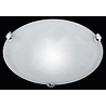 ronde LED plafondlamp 30cm matte nikkel met E27 fitting geschikt tot 40W binnenverlichting