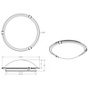 HLW LED LED Ceiling Light - Ceiling Lighting - Trion Adirona - E27 Fitting - Round - Matte Nickel - Aluminum