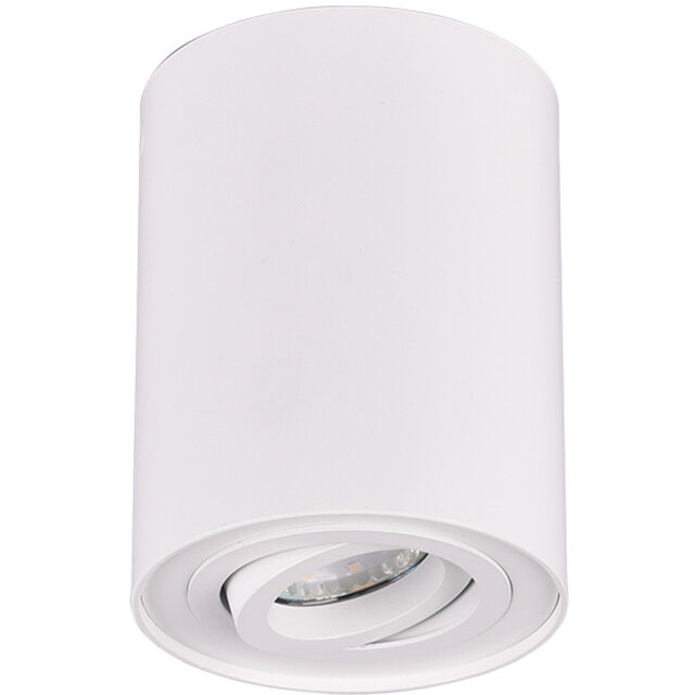 Draaibare mat witte LED plafondlamp met GU10 fitting en maximaal 35W vermogen