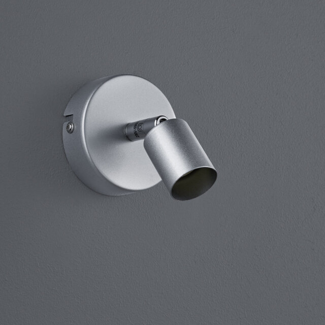 Mat titaan LED wandspot met GU10 fitting, 1-lichts, 400 lumen, geschikt tot 35W verlichting Mat titaan LED wandspot met GU10 fitting, 1-lichts, 400 lumen, geschikt tot 35W verlichting