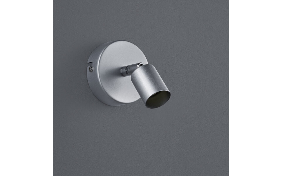 HLW LED LED Wall Spotlight - Trion Pamo - GU10 Fitting - 1-light - Round - Matt Titanium - Aluminum HLW LED LED Wall Spotlight - Trion Pamo - GU10 Fitting - 1-light - Round - Matt Titanium - Aluminum