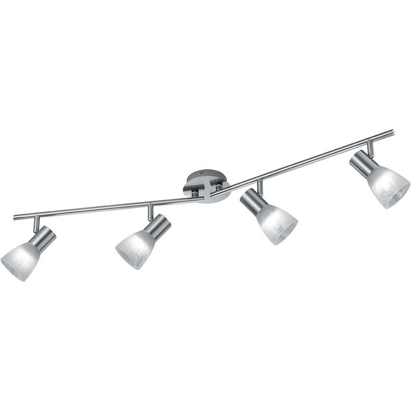 HLW LED LED Plafondspot - Trion Vosta - E14 Fitting - 16W - Warm Wit 3000K - 4-lichts - Rechthoek - Mat Nikkel - Aluminium HLW LED LED Plafondspot - Trion Vosta - E14 Fitting - 16W - Warm Wit 3000K - 4-lichts - Rechthoek - Mat Nikkel - Aluminium
