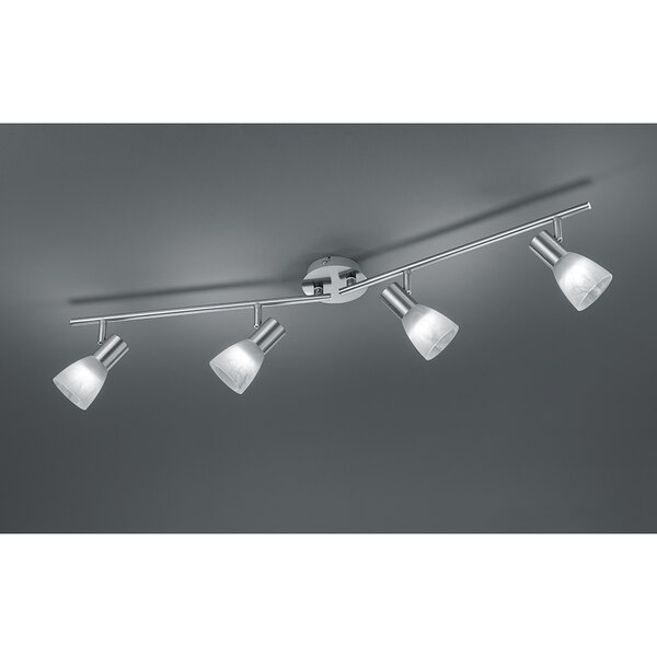 HLW LED LED Plafondspot - Trion Vosta - E14 Fitting - 16W - Warm Wit 3000K - 4-lichts - Rechthoek - Mat Nikkel - Aluminium HLW LED LED Plafondspot - Trion Vosta - E14 Fitting - 16W - Warm Wit 3000K - 4-lichts - Rechthoek - Mat Nikkel - Aluminium