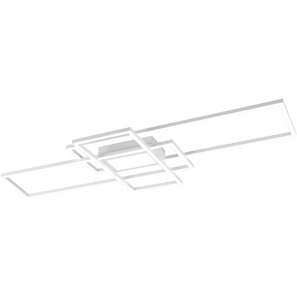 HLW LED LED Plafondlamp - Plafondverlichting - Trion Urano - 60W - Aanpasbare Kleur - Afstandsbediening - Dimbaar - Rechthoek - Mat Wit - Aluminium HLW LED LED Plafondlamp - Plafondverlichting - Trion Urano - 60W - Aanpasbare Kleur - Afstandsbediening - Dimbaar - Rechthoek - Mat Wit - Aluminium