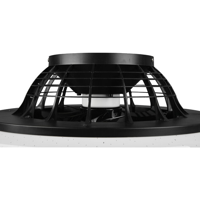 HLW LED LED Ceiling Light with Fan - Ceiling Fan - Trion Romina - 30W - Adjustable Color - Remote Control - Dimmable - Round - Matte Black - Plastic HLW LED LED Ceiling Light with Fan - Ceiling Fan - Trion Romina - 30W - Adjustable Color - Remote Control - Dimmable - Round - Matte Black - Plastic