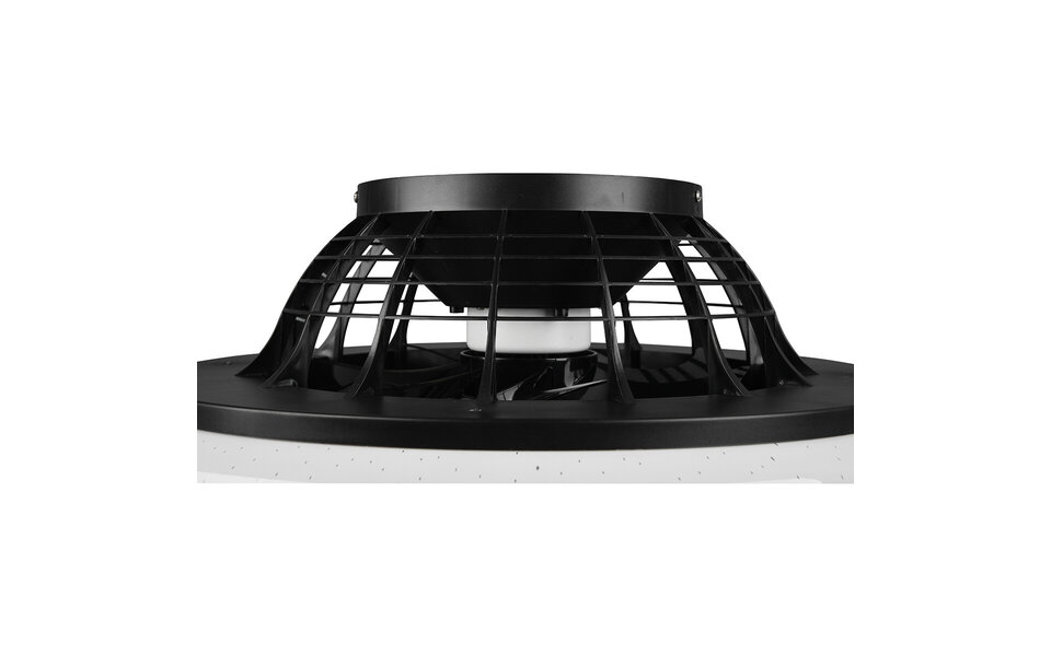 HLW LED LED Ceiling Light with Fan - Ceiling Fan - Trion Romina - 30W - Adjustable Color - Remote Control - Dimmable - Round - Matte Black - Plastic HLW LED LED Ceiling Light with Fan - Ceiling Fan - Trion Romina - 30W - Adjustable Color - Remote Control - Dimmable - Round - Matte Black - Plastic