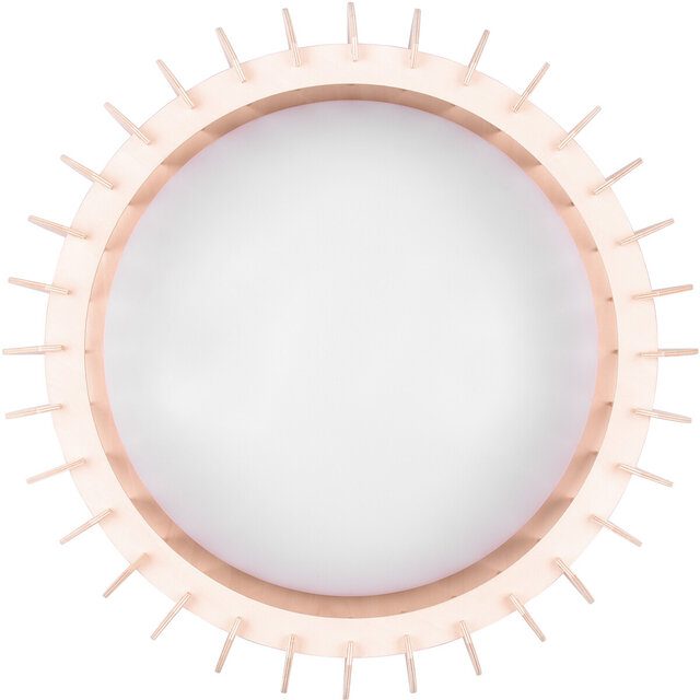 HLW LED LED Ceiling Lamp - Ceiling Lighting - Trion Manto - 16.5W - Warm White 3000K - Dimmable - Round - Wood Color - Plastic