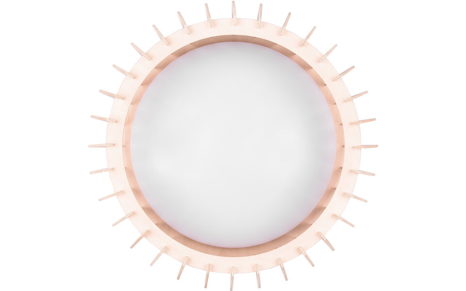 HLW LED LED Ceiling Lamp - Ceiling Lighting - Trion Manto - 16.5W - Warm White 3000K - Dimmable - Round - Wood Color - Plastic