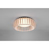 HLW LED LED Ceiling Lamp - Ceiling Lighting - Trion Manto - 16.5W - Warm White 3000K - Dimmable - Round - Wood Color - Plastic