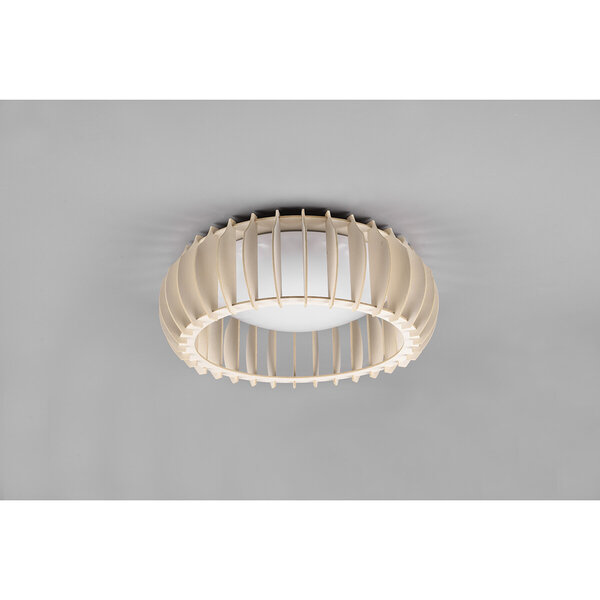 HLW LED LED Plafondlamp - Plafondverlichting - Trion Manto - 16.5W - Warm Wit 3000K - Dimbaar - Rond - Houtkleur - Kunststof HLW LED LED Plafondlamp - Plafondverlichting - Trion Manto - 16.5W - Warm Wit 3000K - Dimbaar - Rond - Houtkleur - Kunststof