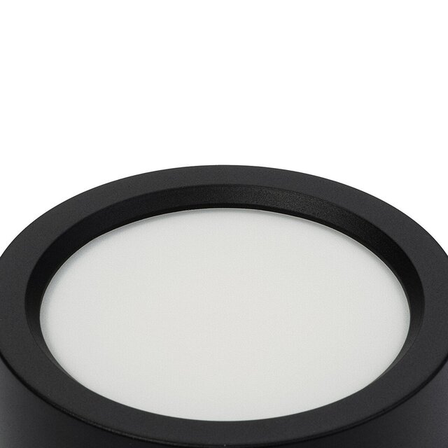 Ronde mat zwarte LED downlight opbouw 15W 1050 lumen 4200K neutraal wit licht Ronde mat zwarte LED downlight opbouw 15W 1050 lumen 4200K neutraal wit licht