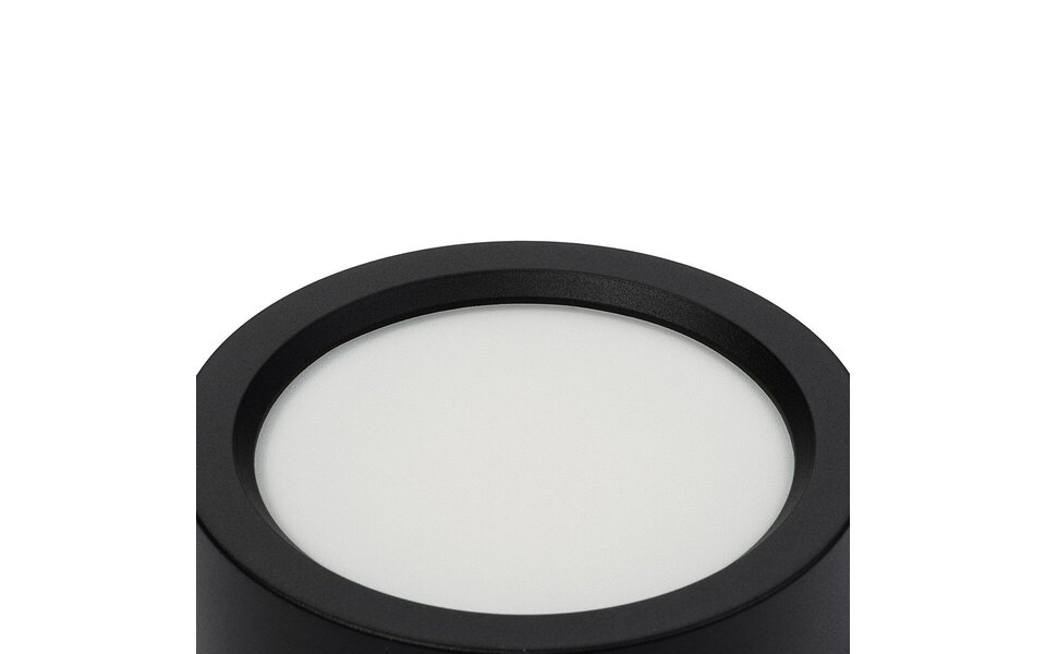 HLW LED LED Downlight - Surface Mounted Round High 15W - Natural White 4200K - Matte Black Aluminum - Ø180mm HLW LED LED Downlight - Surface Mounted Round High 15W - Natural White 4200K - Matte Black Aluminum - Ø180mm